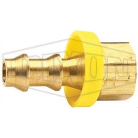 Dixon Hose Barb, 1/2-20 x 1/4 in Nominal, FUNF x Hose Barb, Brass, Domestic 2920408C